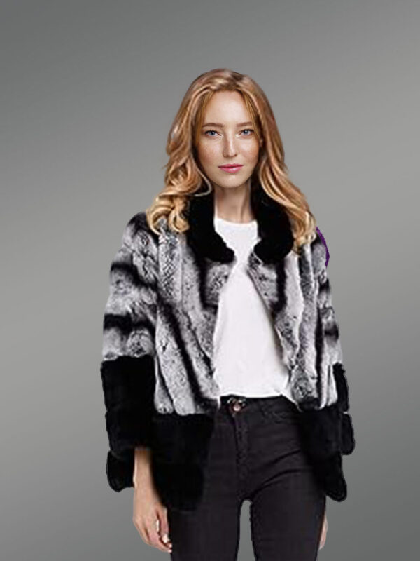 Bi-Color Real Fur Winter Vest for Women