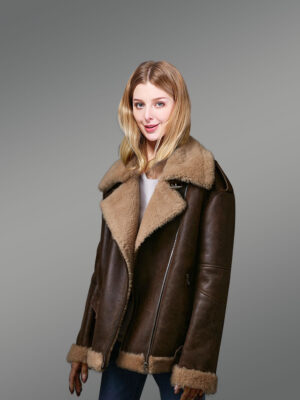 Coffee Brown Sheepskin Shearling