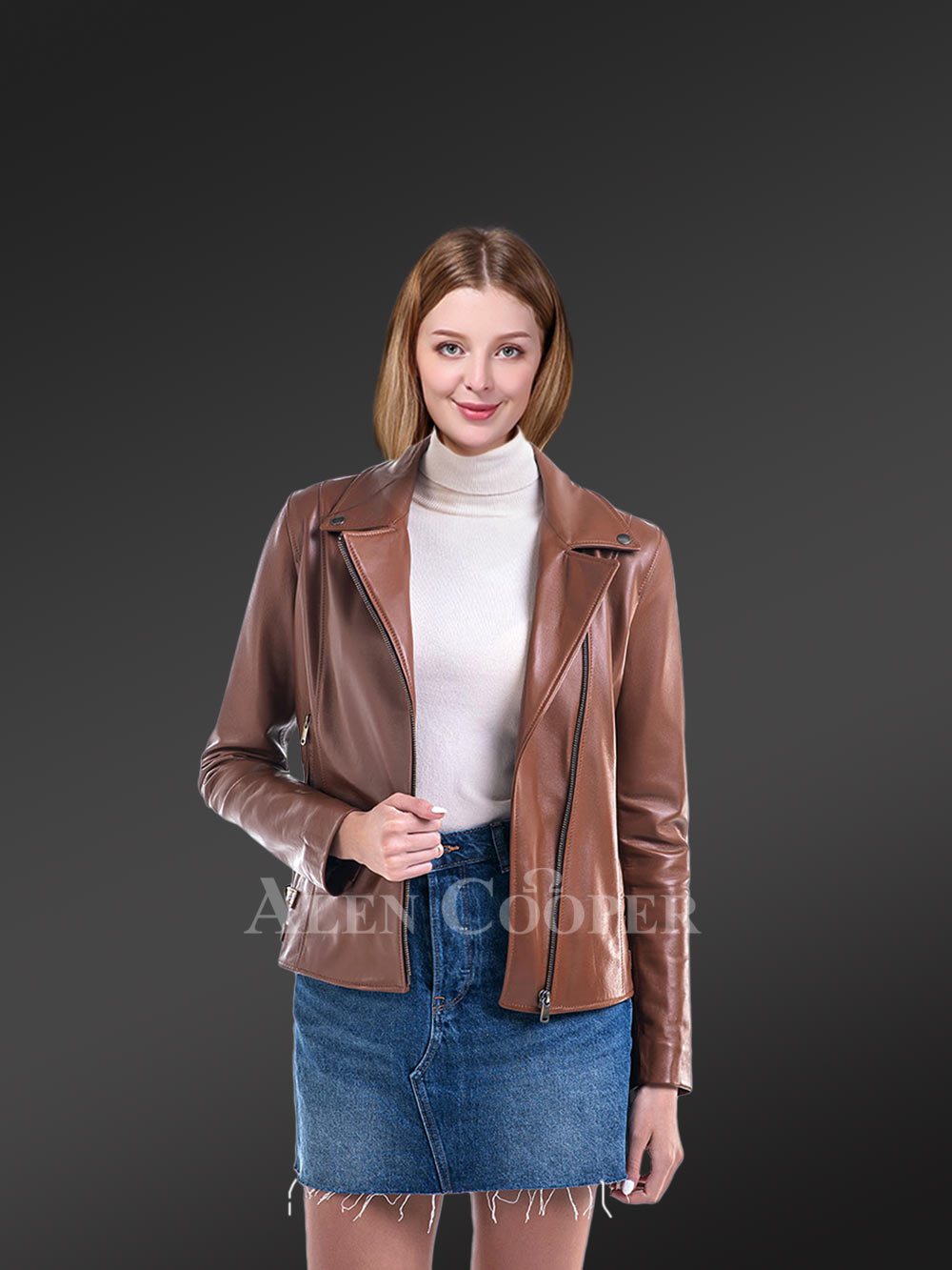 Genuine-Leather-Jackets-in-Coffee-for-Tasteful-Women