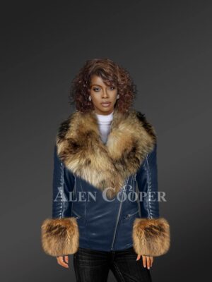 Leather-Moto-Jacket-With-Striking-Fox-Fur-Collar-And-Cuffs