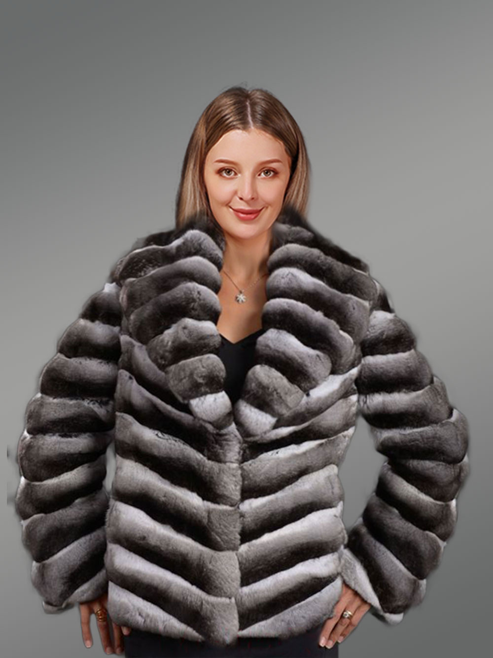 Real Chinchilla Coat