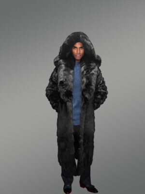 Black Authentic Rabbit Fur