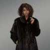 Womens Mid Length Mink Coat