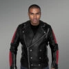 Men’s Dual Color Leather Jacket with a Majestic Warm Feel