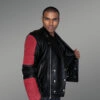 Women’s Leather Biker Jacket in Quilt