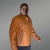 Men’s Tan Leather Dean Jacket (1)