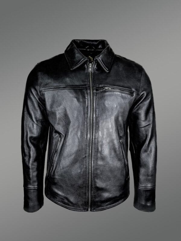 Mens Black Lambskin Leather Jacket for a Suave Look Anytime