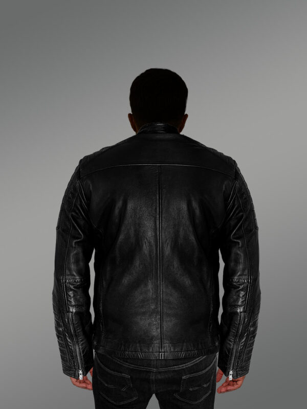 Men’s Leather Jacket with Zipper Accents – An Absolute Thermal Outerwear - Image 5