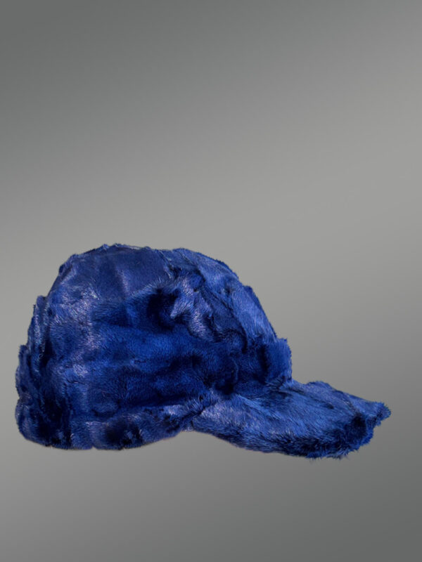 Men’s Mink Baseball Hat in Royal Blue - Image 4