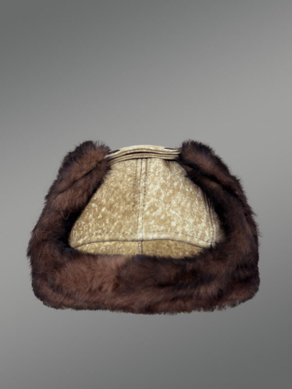 Mens Shearling Hat with Ear Flaps – Embrace the Warmth with High-Fashion Looks - Image 5