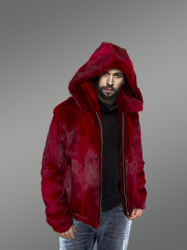 Fox Fur Bomber Jacket for Men - Image 10