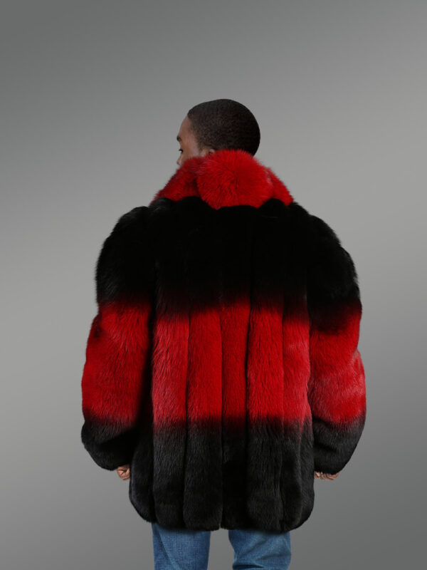 Mens Dual Shade Fox Fur Coat – An Absolute Masterpiece - Image 4