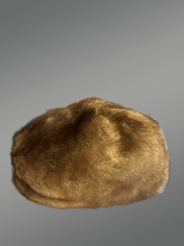 Tan Rabbit Fur Baseball Hat – Look Fashionable Effortlessly - Image 2